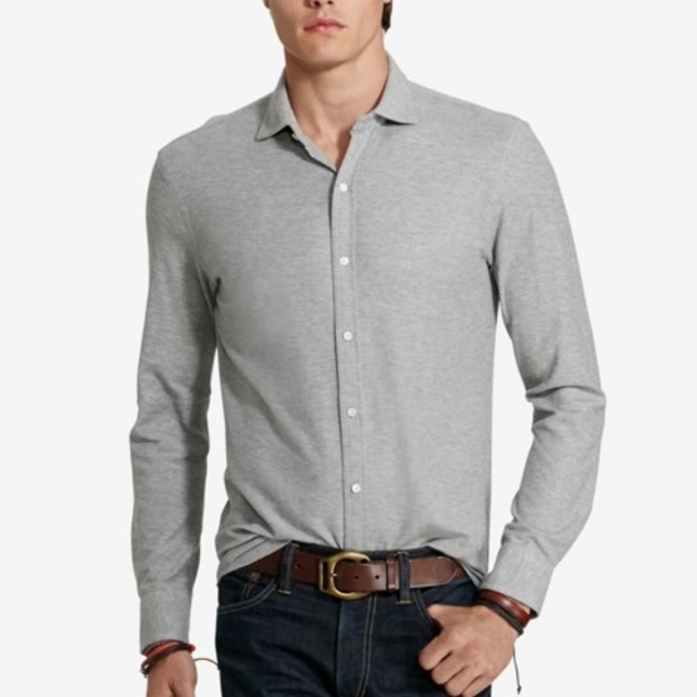 Ralph Lauren Polo Cotton Jacquard Button Shirt XL